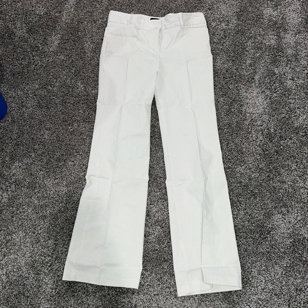 Womens Pants size 9 white with black pinstripe